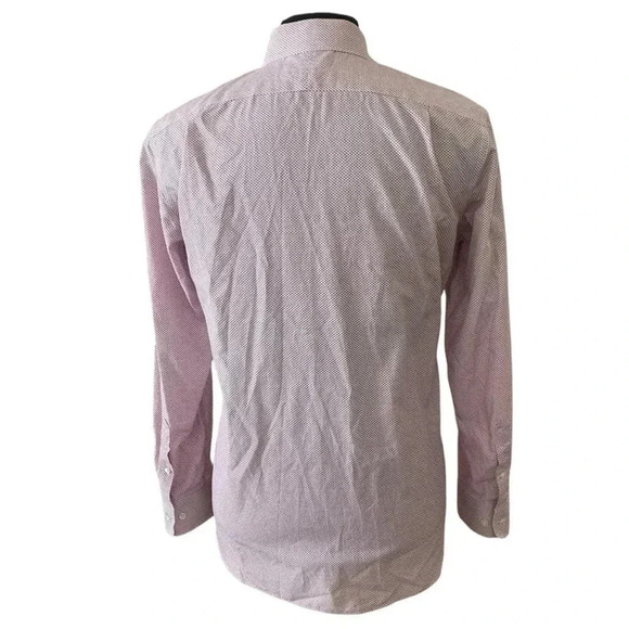 Bonobos Mens Wrinkle Free Slim Fit Shirt Size 15.5 Medium Red Button Down - Picture 3 of 8